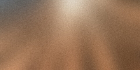 Elegant and technological light brown metallic grainy background with light reflections and gradient, perfect for design projects