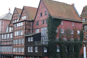 Blick in die Altstadt von Lüneburg in Niedersachsen