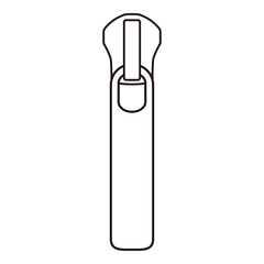 Zipper Pull Tab Line Art Technical Drawing for Fashion Accessories Design

