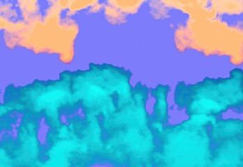 Obraz premium Paints smoke abstraction neon background