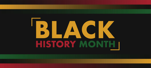 Black History Month, celebrating the black history	
