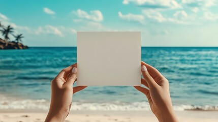 Mock-up book People hands holding a white book with copy space
