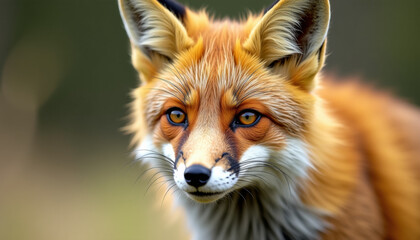 Fototapeta premium Close Up of a Red Fox
