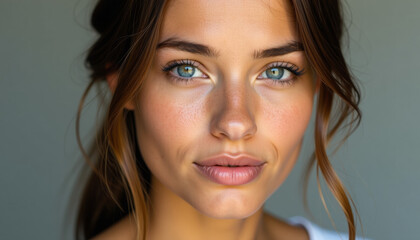 Naklejka premium Closeup of a Beautiful Woman