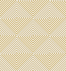Seamless geometric pattern in grey golden blue pink tints. Modern stylish texture. Repeating geometric background. Hexagons with striped surfaces.