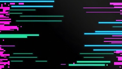 Abstract colorful glitch effect background. Generative Ai.