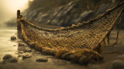 The apostolic fishing net that was cast symbolizes, in the Bible, the catching of people and bringing them back to the true faith.
