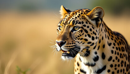 Obraz premium Majestic Leopard Portrait