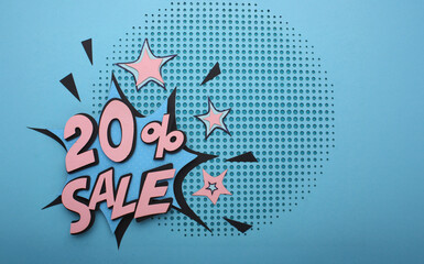 Big discounts on black Friday sales, online shopping, paper crafts