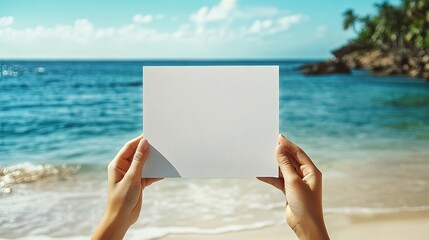 Mock-up book People hands holding a white book with copy space
