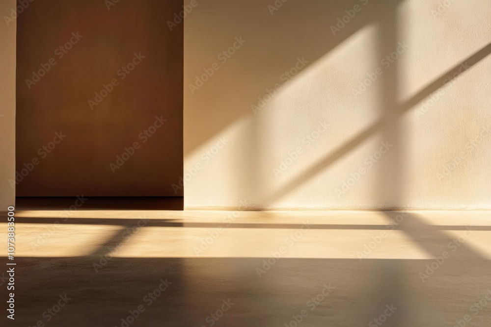 Poster gentle sunlight filters through, casting soft shadows and creating a tranquil atmosphere in a minima