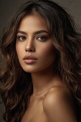 Obraz premium Closeup portrait of a beautiful Tunisian woman 