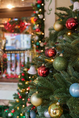 クリスマスの飾り付けをされた沖縄のアメリカンビレッジ