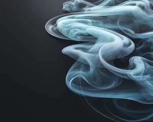 Fototapeta premium black and white smoke