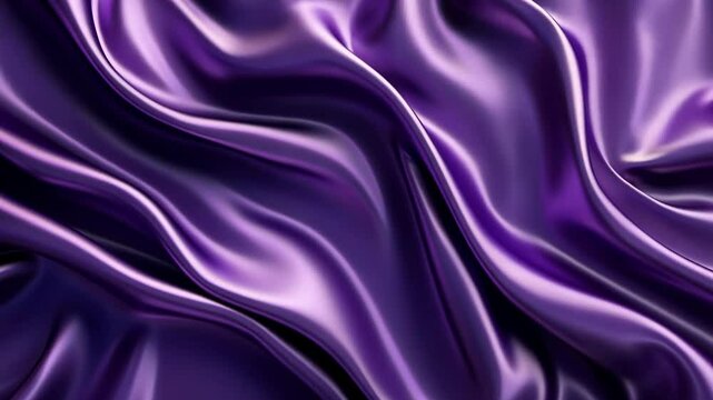 Purple satin fabric draped in soft folds, creating a luxurious texture