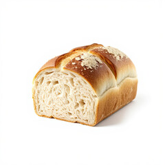 loaf of bread isolated on a white background