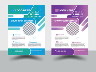 modern flyer design templet, cover modern layout, annual report, poster, flyer in A4
