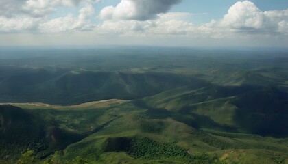 Verdant Hills and Forests of Gabon&rsquo;s Interior Landscape
