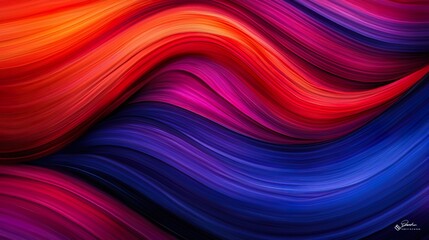 Bold Expressive Brushstrokes in Vibrant Background