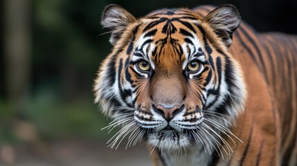 Fototapeta premium close-up portrait of a majestic tiger