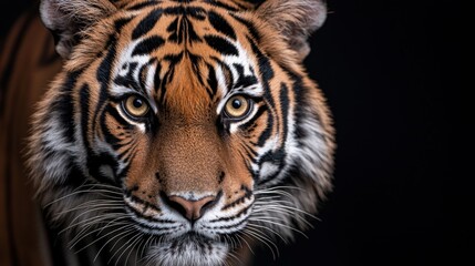 close-up portrait of a majestic tiger