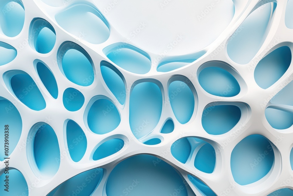 Poster the artwork features intricate blue and white network lines that create a dynamic three-dimensional 