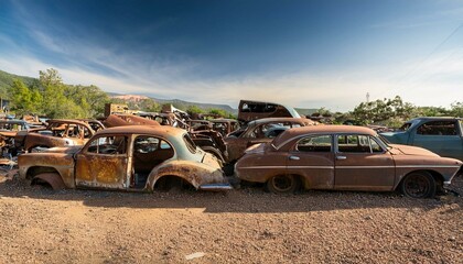 old car in the street