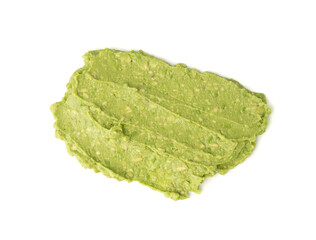 Avocado Smear Isolated, Sharwil Puree, Brown Avocados Paste, Fresh Alligator Pear Cream