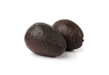 Hass Avocado Isolated, Whole Sharwil Brown Avocados Pile, Fresh Alligator Pear, Persea Americana
