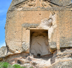 Aslankaya Temple, located in Afyonkarahisar, Turkey, is thought to have been built in the 7th century.
