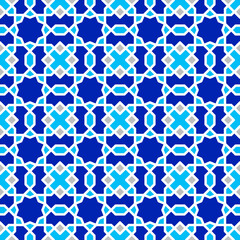 Fototapeta premium Seamless girih pattern. Traditional Islamic Design. Mosque decoration element. Seamless geometric pattern. Seamless islamic pattern. Background illustration. Morocco seamless pattern.