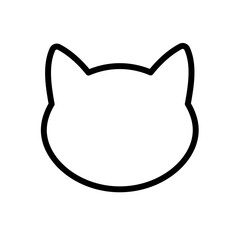 cat head - vector icon