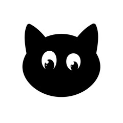 cat head - vector icon