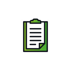 Document icon flat vector design