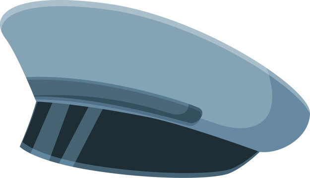 Stylish peaked cap symbolizing authority, profession, and uniform identity, perfect for projects related to occupations, fashion, or official attire
