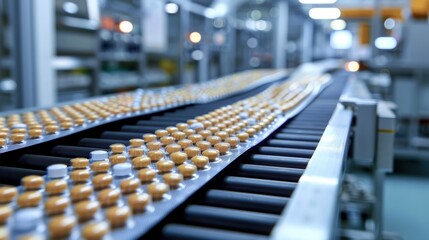 Pharmaceutical Manufacturing Plant with Automated Systems Ensuring Quality and Safety