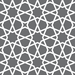 Fototapeta premium Seamless girih pattern. Traditional Islamic Design. Mosque decoration element. Seamless geometric pattern. Seamless islamic pattern. Background illustration. Morocco seamless pattern.