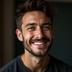 Fototapeta premium Portrait photos capture a moment of happiness