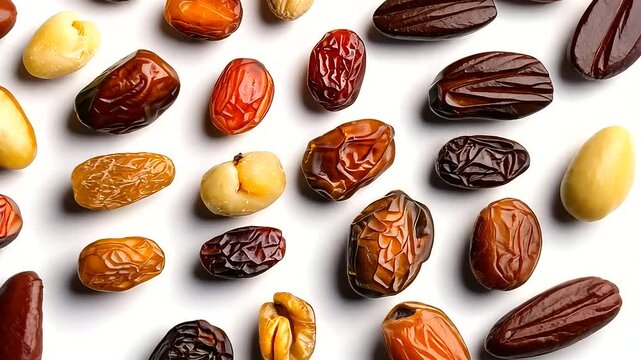 Assorted Dried Fruits with Dates Showcase for Healthy Snacking