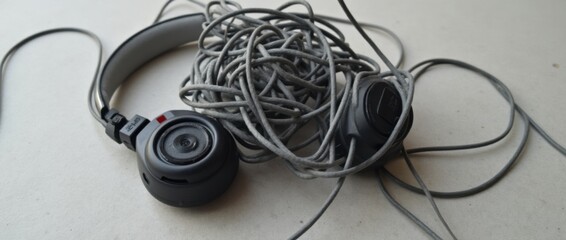 Tangled Headphones: A Symbol of Frustration and Nostalgia