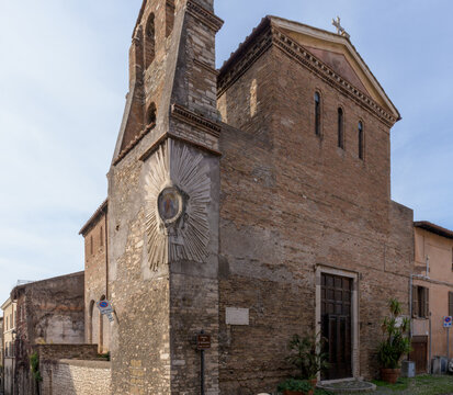 Tivoli, Italy - January 24th 2024: Chiesa Monumentale di S. Silvestro Papa