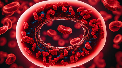 Venous Insufficiency and Vein Disease with Healthy and Unhealthy Blood Flow Visualization