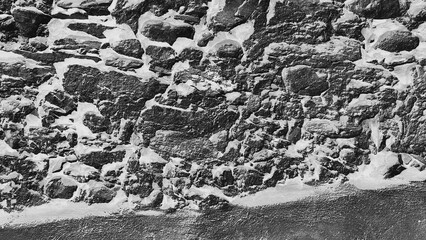 dark grey natural brick wall texture pattern