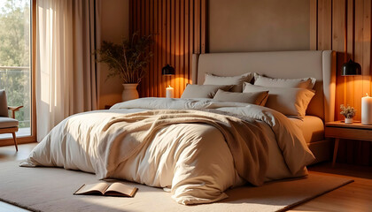 Elegant Bedroom with Soft Textures