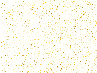 Wedding Golden Rectangles Confetti Background. Vector illustration