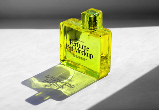 Glass Perfume Bottle Mockup