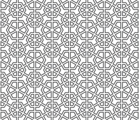 Seamless geometric pattern. Background girih illustration. Seamless girih pattern. Traditional Islamic Design. Mosque decoration element. Morocco seamless pattern.