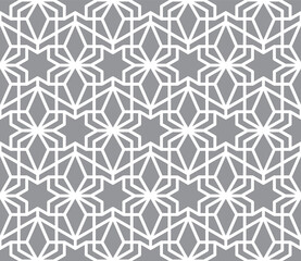 Seamless geometric pattern. Background girih illustration. Seamless girih pattern. Traditional Islamic Design. Mosque decoration element. Morocco seamless pattern.