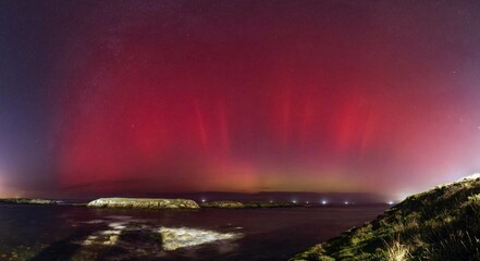 Aurora Boreal en la costa de Galicia