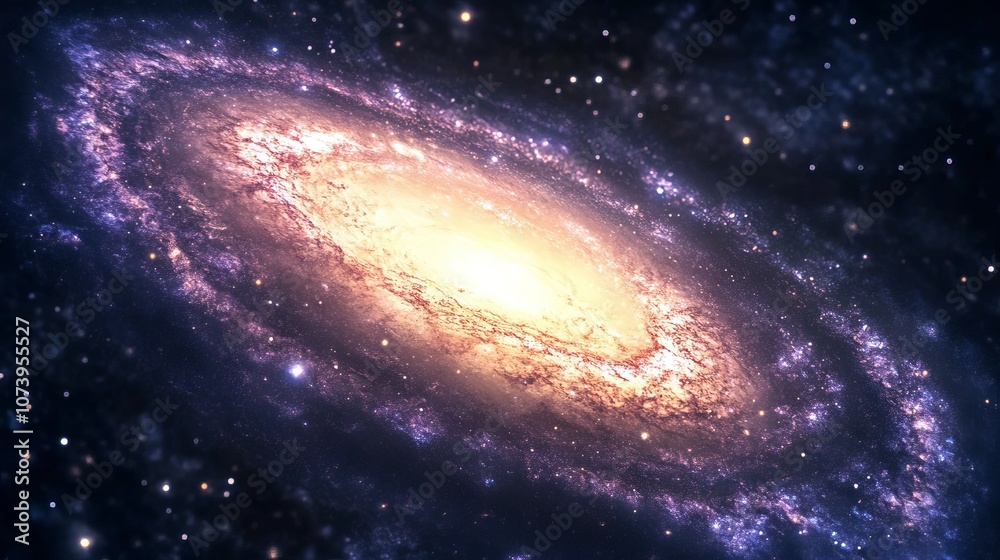 Wall mural the spiral galaxy , milky way galaxy , deep space background.